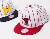 Kšiltovka Mitchell & Ness NBA Retro Pinstripe Snapback Hwc Chicago Bulls White