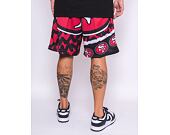 Kraťasy Mitchell & Ness NFL Jumbotron 2.0 Shorts San Francisco 49Ers Black / Red