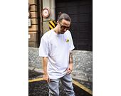 Triko Karl Kani Chest Signature Smiley print Tee white/yellow