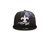 Kšiltovka New Era 9FIFTY NFL22 Sideline "Ink Dye" New Orleans Saints Black / White