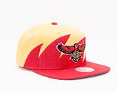 Kšiltovka Mitchell & Ness Sharktooth Snapback Hwc Atlanta Hawks Gold / Red