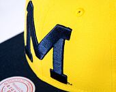 Kšiltovka Mitchell & Ness Jumbotron Snapback University Of Michigan Yellow / Navy