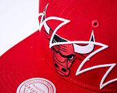 Kšiltovka Mitchell & Ness Shark Bite Snapback Nba Chicago Bulls Red
