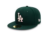 Kšiltovka New Era MLB 59FIFTY 50th Anniversary Los Angeles Dodgers Cooperstown Green & Pink UV
