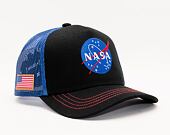 Kšiltovka Capslab NASA A-Frame Trucker CL/NASA/1/NAS4 Black / Royal Blue