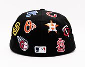 Kšiltovka New Era 59FIFTY MLB All-Over-Patch MLB League Black