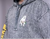 Mikina Rip & Dip X-Nerm Hoodie Charcoal Mineral Wash