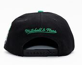 Kšiltovka Mitchell & Ness PATCH OVERLOAD SNAPBACK BOSTON CELTICS Black / Green