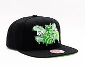 Kšiltovka Mitchell & Ness SLIME Drip NAPBACK HWC Charlotte Hornets Black