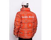 Bunda Karl Kani OG Paisley Puffer Jacket dark orange/white/black