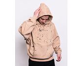 Mikina Karl Kani Small Signature OS Paintsplatter Hoodie sand
