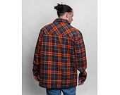 Košile Karl Kani Chest Signature Heavy Flannel Overshirt cognac