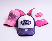 Kšiltovka Von Dutch Boston Trucker Cotton Twill White/Purple