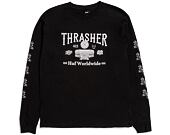 Triko HUF × Thrasher Monteray Longsleeve Black