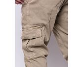Kalhoty Urban Classics Washed Cargo Twill Jogging Pants Sand