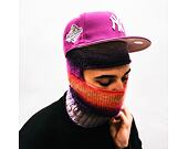 Custom made pletená Balaclava kukla - Funky Rainbow