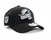 Kšiltovka New Era 39THIRTY NFL22 Sideline Miami Dolphins Black / White