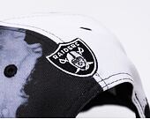 Kšiltovka New Era 9FIFTY NFL22 Sideline "Ink Dye" Las Vegas Raiders Black / White