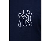 Triko New Era Heritage Back Print Oversized Tee New York Yankees Oceanside Blue / Off White