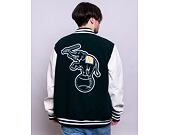 Bunda New Era Heritage Varsity Jacket Oakland Athletics Dark Green / Off White