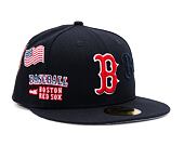 Kšiltovka New Era 59FIFTY MLB Script 5 Boston Red Sox Navy / Red