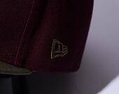 Kšiltovka New Era 59FIFTY MLB WS Sidepatch Trail Mix Oakland Athletics Frosted Burgundy