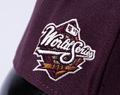 Kšiltovka New Era 59FIFTY MLB WS Sidepatch Trail Mix New York Yankees Plum / Chrome White