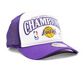 Kšiltovka New Era 9FORTY A-Frame Trucker NBA League Champions Los Angeles Lakers Purple