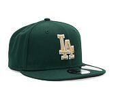 Kšiltovka New Era 9FIFTY MLB Repreve Los Angeles Dodgers Dark Green / Oat Milk