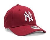 Dětská kšiltovka New Era 9FORTY Kids MLB Kids League Essential New York Yankees - Cardinal / White