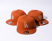 Kšiltovka New Era 9FIFTY MLB Side Patch Los Angeles Dodgers Redwood / Oat Milk