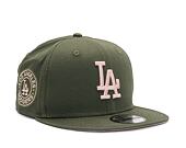 Kšiltovka New Era 9FIFTY MLB Side Patch Los Angeles Dodgers New Olive / Dirty Rose