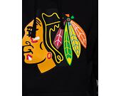 Mikina Mitchell & Ness NHL Team Logo Hoody Chicago Blackhawks Black