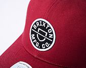 Kšiltovka Brixton Crest X MP Mesh Cap Burgundy