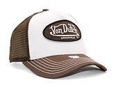 Kšiltovka Von Dutch Trucker Boston White/Brown