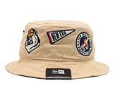 Klobouk New Era Heritage All Over Patch Bucket Oat Milk