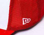 Kšiltovka New Era - NBA Team Clear 9FORTY Trucker - Chicago Bulls - White / Red