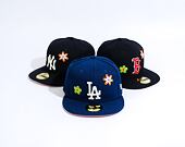 Kšiltovka New Era 59FIFTY MLB Floral Los Angeles Dodgers Navy