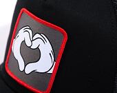 Kšiltovka Capslab Mickey Mouse - Heart Trucker Black