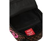 Batoh Sprayground Pink Drip Brown Check DLX Backpack