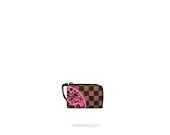 Peněženka Sprayground Pink Drip Brown Check Wallet