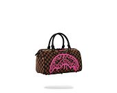 Taška Sprayground Pink Drip Brown Check Mini Duffle