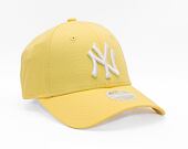 Dámská Kšiltovka New Era 9FORTY Womens MLB League Essential New York Yankees Soft Yellow / White
