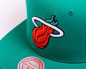 Kšiltovka Mitchell & Ness NBA Desert Green Snapback Miami Heat Teal