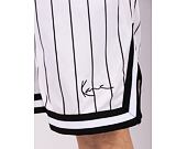 Kraťasy Karl Kani Small Signature Pinstripe Mesh Shorts white/black