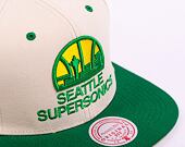 Kšiltovka Mitchell & Ness NBA Sail 2 Tone Snapback Hwc Seattle Supersonics Off White