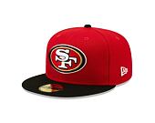 Kšiltovka New Era 59FIFTY NFL Side Patch San Francisco 49ers Scarlet