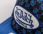 Kšiltovka Von Dutch Trucker Tampa Foam Black Aop/Blue