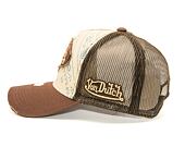 Kšiltovka Von Dutch Trucker Kalmar Poly Woven Brown Bandana