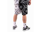 Kraťasy Karl Kani Small Signature Paisley Block Resort Shorts black/white